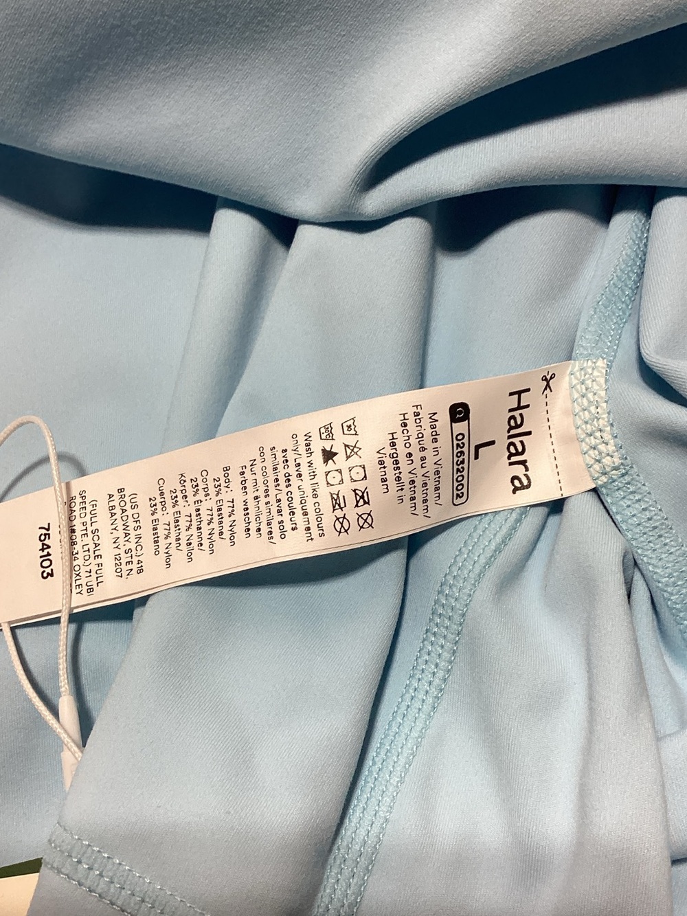 NWT HALARA Large Light Blue Romper Dress - Picture 10 of 14